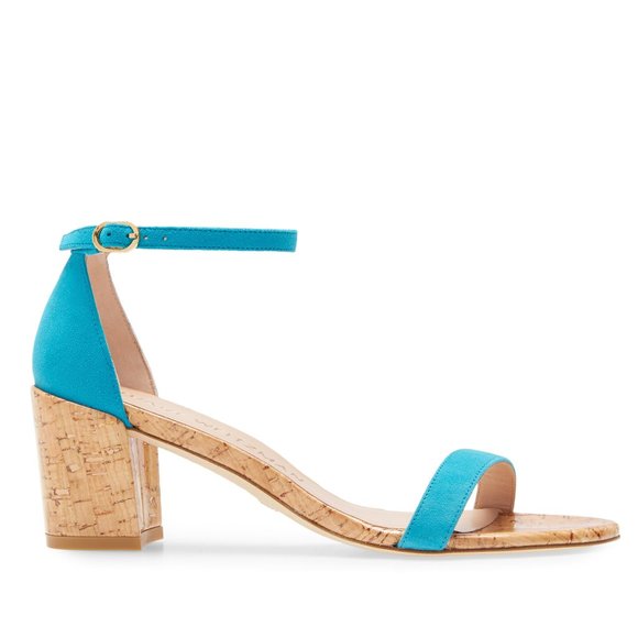 New Stuart Weitzman Suede Simple Sandals - Picture 2 of 11